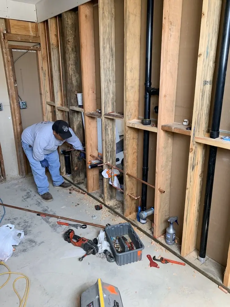 Commercial rough-in plumbing for Trenchless Sewer Repair in Union City